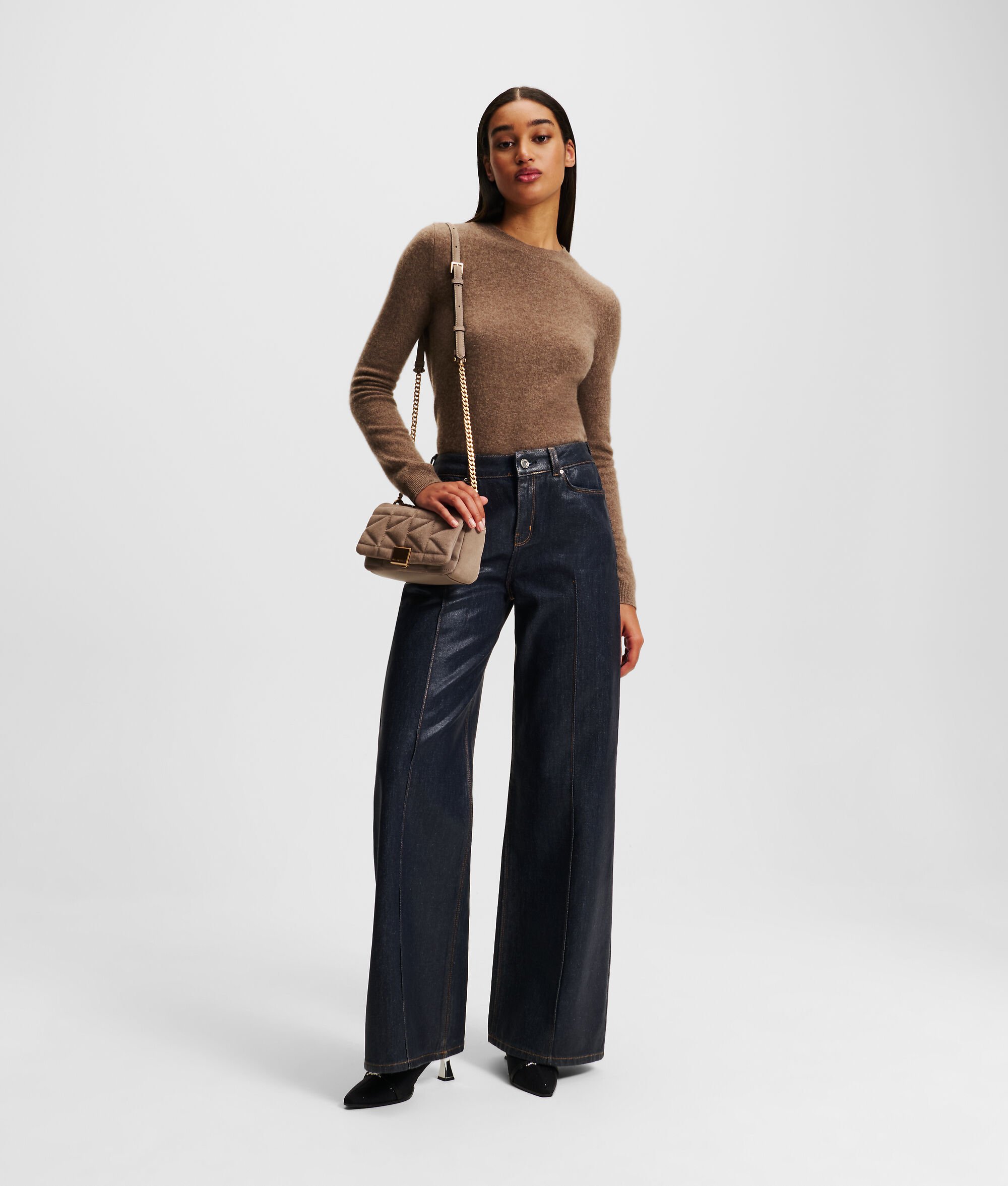 (image for) Strong Big COATED WIDE-LEG JEANS